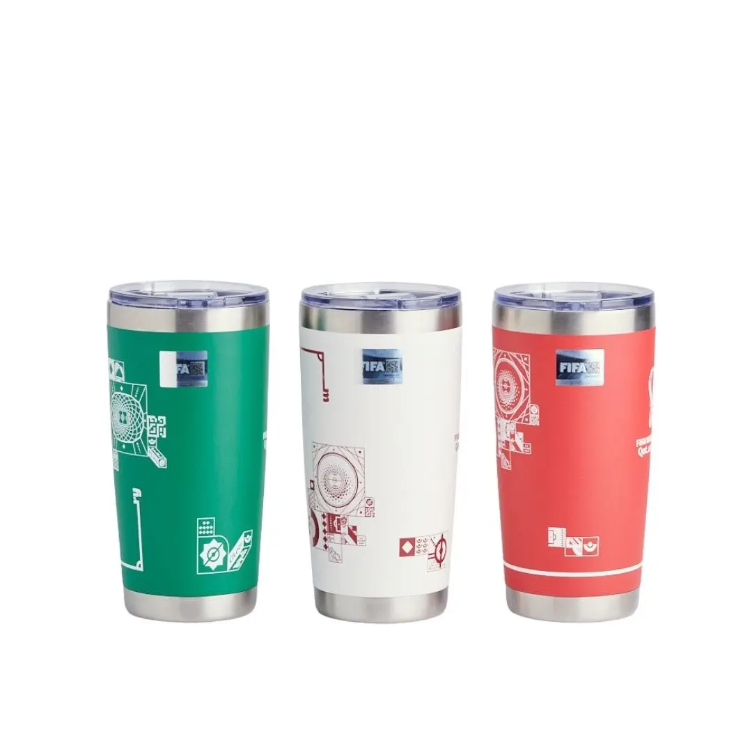 Norday Termo Set Conmemorativo Qatar 20oz - Vaso térmico de acero inoxidable