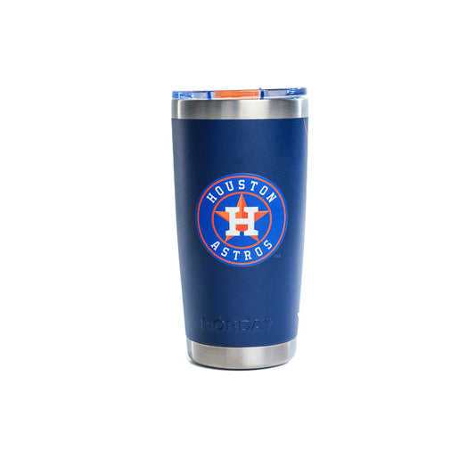 Norday Termo Tumbler Astros de Houston 20oz - Vaso térmico de acero inoxidable