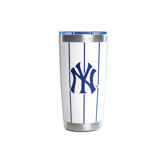Norday Termo Tumbler New York Yankees White 20oz - Vaso térmico de acero inoxidable
