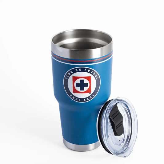 Norday Termo Tumbler Cruz Azul 30oz - Vaso térmico de acero inoxidable