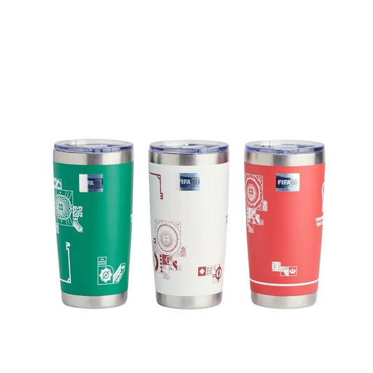 Norday Termo Set Conmemorativo Qatar 20oz - Vaso térmico de acero inoxidable