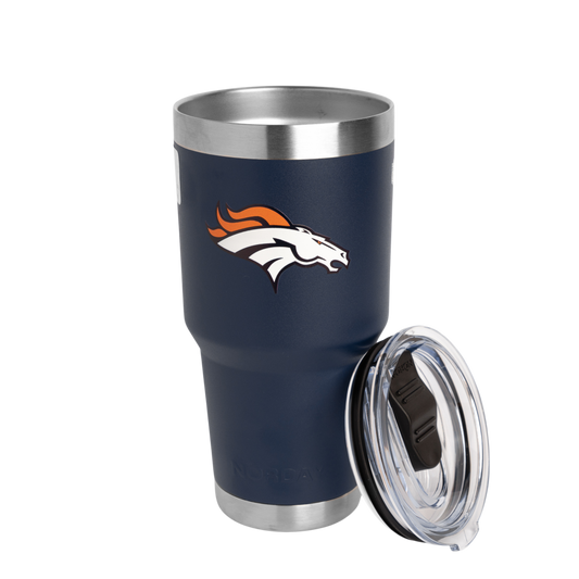 Norday Termo Denver Broncos 30oz - Vaso térmico de acero inoxidable