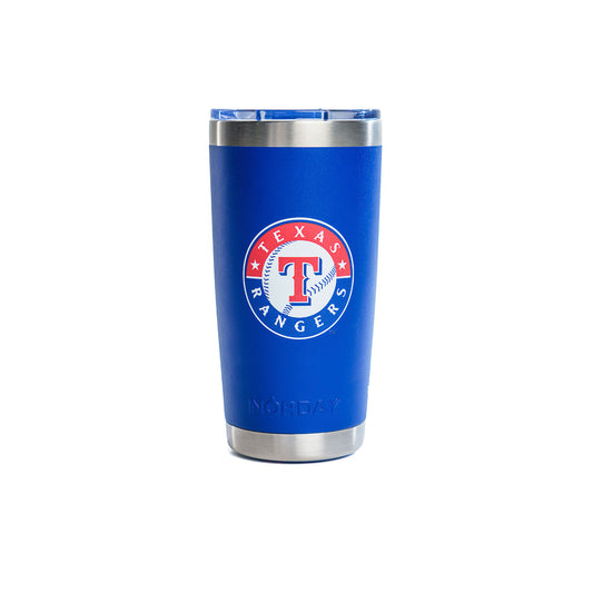 Norday Termo Tumbler Texas Rangers Blue 20oz - Vaso térmico de acero inoxidable