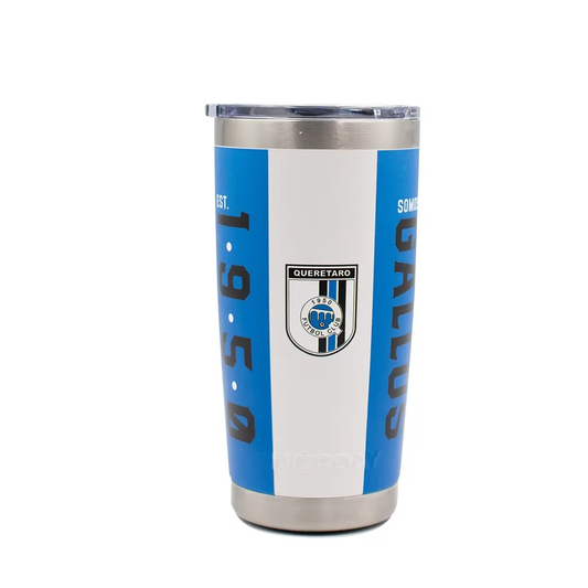 Norday Termo Tumbler Queretaro Gallos Blancos 20oz - Vaso térmico de acero inoxidable
