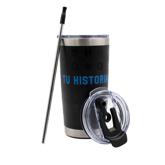 Norday Termo Tumbler Queretaro Gallos Blancos 20oz - Vaso térmico de acero inoxidable