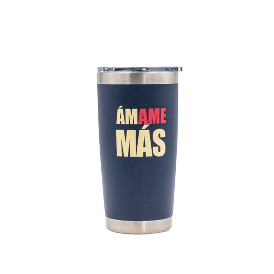 Norday Termo Tumbler América Navy Ámame Más 20oz - Vaso térmico de acero inoxidable