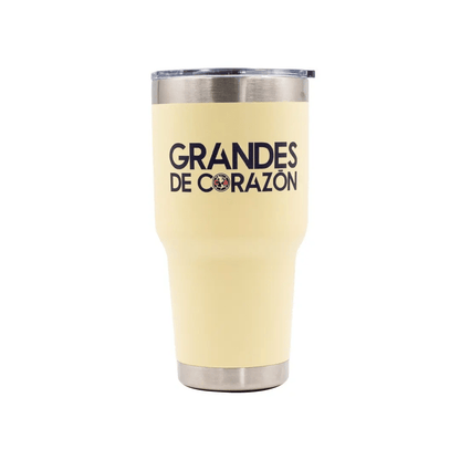 Norday Termo Tumbler América Amarillo Grandes De Corazón 30oz - Vaso térmico de acero inoxidable