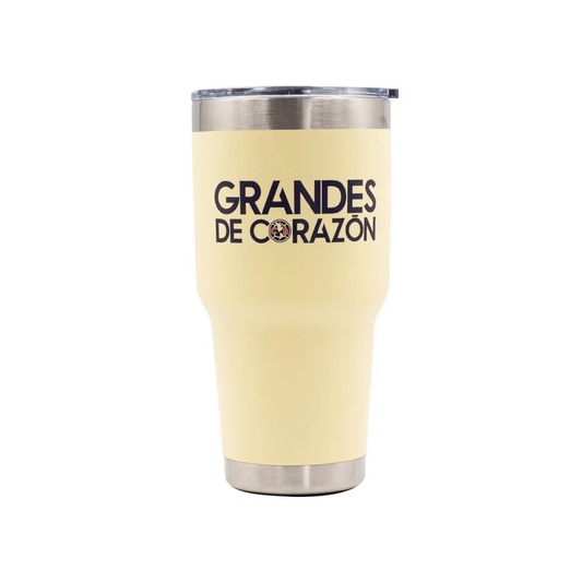 Norday Termo Tumbler América Amarillo Grandes De Corazón 30oz - Vaso térmico de acero inoxidable